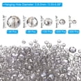 thumbnail image 2 of Uxcell Rondelle Crystal Beads, 712Pcs 3-10mm Faceted Glass Beads Briolette Shape Beads for Jewelry Making, Grey, 2 of 6