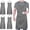 Gray, variant on 4 Packs Chef Apron, Waterproof Apron, Adjustable Aprons with 2 Pockets for Men Women, Professional Aprons for Kitchen Cooking Gardening Painting Baking Restaurant (Wine)