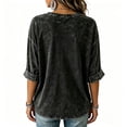 thumbnail image 3 of Womens 9/11 25th Anniversary Shirt 3/4 Sleeve Patriotic T Shirts | Never Forget 911 Memorial Shirt,Loose V-Neck Graphic T-Shirt,Printed American Flag T-shirt,Casual Tee Tops, 4XL, 3 of 5