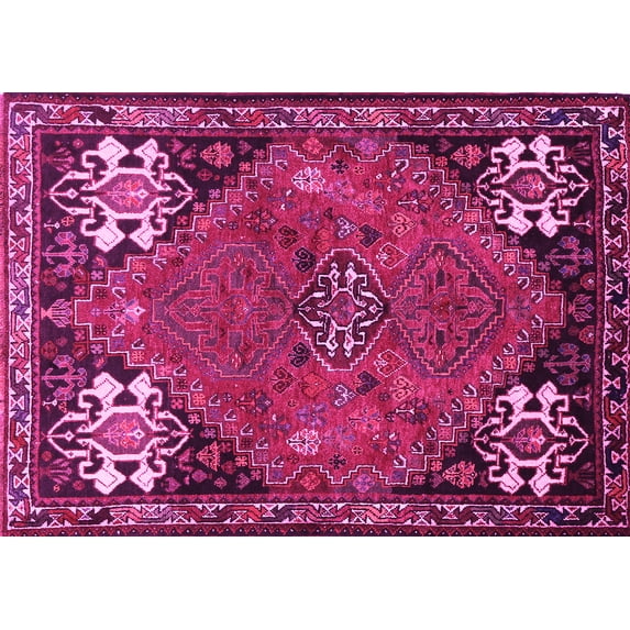 Ahgly Company Indoor Rectangle Persian Pink Traditional Area Rugs, 2' x 5'