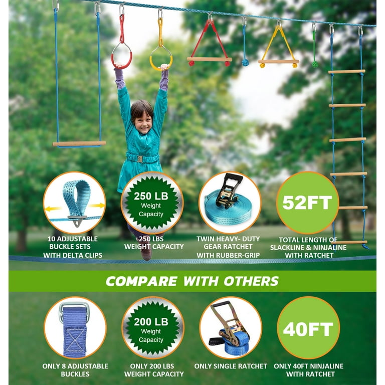Tree Obstacle Course For Kids : Hyponix Sporting Ninja Warrior Obstacle ...
