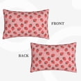 thumbnail image 3 of Haiem Pillowcase for Hair and Skin Queen - Strawberries Printed Soft Pillowcase with Envelope Closure-16"x24", 3 of 8