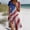 Wine, variant on Maxi Dresses for Women 2026 Summer Independence Day Flag Print Dress Trendy Casual Crew Neck Short Sleeve USA Beach Holiday Dresses