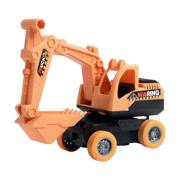 Wdhugt Inertia Powered Excavator Toy Construction Vehicle For Boys Ages 3 6 Plastic Engineering Truck Press And Go Car Model A