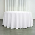 thumbnail image 3 of BalsaCircle 6 Pieces 120" White Round Polyester Tablecloths Linens Party Kitchen Dining Banquet, 3 of 8