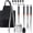 11 Pcs BBQ Tools Set, variant on 15PCS Grill Set, BBQ Grilling Accessories with Tongs Spatula Skewers, Stainless Steel Grill Utensils Set with Hooks & Apron Storage Bag for Outdoor Cooking, Camping, Practical Gifts for Men Dad