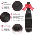 thumbnail image 2 of Hair Bundles LXYANOO 12A, liso, brasileño, 40, 45, 50 cm, 100% virgen, 2 of 7