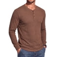 thumbnail image 2 of GENTS BLISS Henley Men Shirts Lightweight Long Sleeve Shirts for Men Crew Neck Casual Men T-shirts Striped Knit Shirts, 2 of 9
