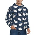 thumbnail image 2 of Lsque Cute Sheep 1 Pattern Casual Men's Hoodie,Hooded Sweatshirt with Kangaroo Pocket,Pullover Hoodie-Medium, 2 of 7