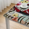 thumbnail image 5 of WYYP Flowers Love Romantic Square Fitted Tablecloth 100% Polyester Fiber 40*40, 5 of 8
