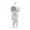 White, variant on Posable Robot LED Night Light Magnetic Mini Desk Lamp Multi Joint Adjustable Figure Phone Stand Battery Powered Bedside Ambient Decor Light