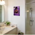 thumbnail image 2 of ZHONGYUTONG Black Women Bathroom Canvas Wall Art African American Bathroom Picture Prints Black Girl Reading Poster Minimalist Paintings Wall Decor for Toilet Restroom (12.00" x 18.00"), 2 of 5