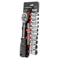 thumbnail image 3 of Juego Matraca 72 Dientes 1/2" 10 Dados 10-24mm + Ext 125mm, 3 of 4