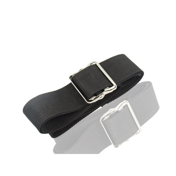 Elite Medical Instruments GAIT-M-Black Gait Transfer Belt with Metal Buckle, Black