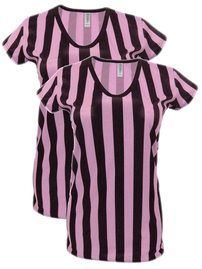 pink referee shirt