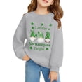 thumbnail image 3 of shoper Saint Patricks Day for Boy and Girl Crewneck Girls St Patricks Day Outfit long-Sleeve T-Shirts Toddler To Big Kid Sizes Grey 80, 3 of 4