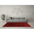 thumbnail image 3 of Ahgly Company Machine Washable Indoor Rectangle Abstract Orange Modern Area Rugs, 8' x 12', 3 of 4