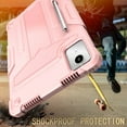 thumbnail image 5 of SaniMore Case for Lenovo Tab M11, Shockproof Silicone Backplane Rugged PCRotating Stand Pen Holder Anti-drop Heavy Duty Protective Cover for Lenovo Tab M11, Rosegold, 5 of 5