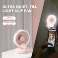 thumbnail image 1 of Iumwxz Portable Fan New Mini Clip Light Small Fan Portable Handheld Folding Neck Student Dormitory Desktop Usb Charging Mini Fan Mint Green Abs, 1 of 3