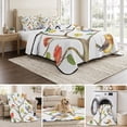 thumbnail image 6 of Full Quilt Set 78''x90'', Watercolor Bird Lightweight Summer Bedspread Coverlet Set with 2 Pillow Shams, Modern Spring Branch Colorful Leaf Breathable All Season Quilt Bedding for Bedroom/Guest Room, 6 of 9