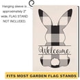 thumbnail image 5 of SPXUBZ Welcome Easter Bunny Spring Small Garden Flag Farmhouse Vertical Double Sided Burlap Yard Outdoor Decor 12x18 inch, 5 of 5