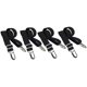 thumbnail image 1 of Long Bed Sheet Clips,Adjustable Bed Fitted Sheets Mattress Holder Straps Suspender Fastener,4 Pieces (Black), 1 of 5