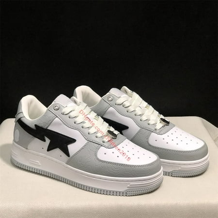 

Top A Bapestas Sta Low Casual Shoes Luxury Bathing Apes Designer ABC Star Patent Leather Suede Heel Pastel Pink Camo Mens Womens Outdoor Flat Sneakers Size 36-45