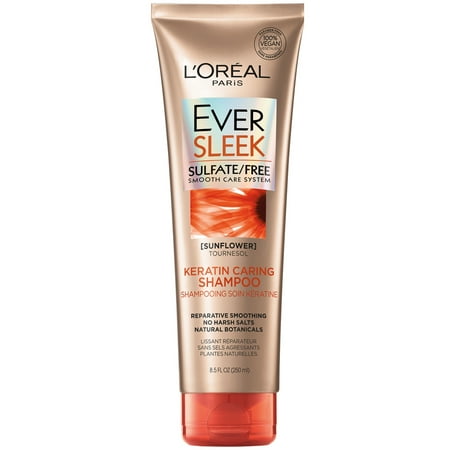 L'Oreal Paris EverSleek Keratin Caring Shampoo 8.5 FL (Best Smoothing Shampoo For Thick Hair)