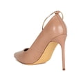thumbnail image 3 of Women Patent Pointy Toe Pearl Ankle Strap Stiletto Heel Pump 18953, 3 of 8