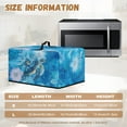 thumbnail image 5 of TSOVTHRID Sea Turtle Flower Blue Print Toaster Oven Cover with Handle Dust Cover for Microwave Oven Heat-Resistant Small Appliance Dust Covers Fits Most Microwaves, 20.9"W x 15.7"D x 12.4"H, L, 5 of 7