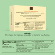 Reflux Gourmet Tropical Soothe Gum Alginate Therapy Sodium Bicarbonate Gum for Acid Reflux، Oral، Cognitive، and Digestive Support، Natural with Ginger، Celeriac، Aloe، Sugar Free، Gluten Free، Vegan