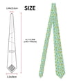 thumbnail image 3 of Salouo Cartoon Avocado Pattern Men's Silk Ties 4.7"Necktie for Men Formal Ties Business Necktie Men's Wedding Fashion Accessory, 3 of 7