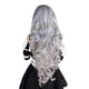 thumbnail image 1 of Peluca 80 cm natural pelo completo peluca larga de fiesta peluca sintética rizada gris para niña, 1 of 6
