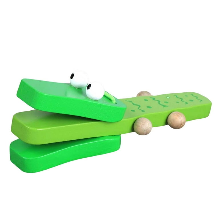 Wooden Castanet Clapper Rhythm Toys Percussion Instrument Hand Clappers for Preschool Kids