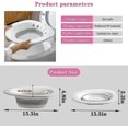 thumbnail image 5 of Baño De Asiento Plegable Para Inodoro, Lavabo De Asiento De Asiento Para Mujeres Embarazadas, Hemorroides, Ancianos, Se Adapta A Inodoros Universales Y Silla Con Inodoro Gris Ruikalucky kaili Sencillez, 5 of 5