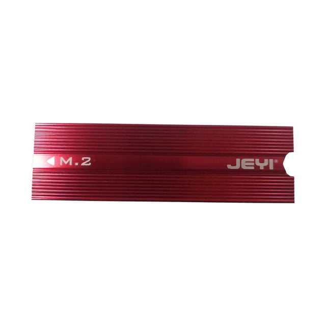 Kit de disipación de calor perfecl disipador de calor Almohadilla de enfriamiento de aluminio para SSD M.2 2280 rojo