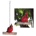thumbnail image 3 of Resina exterior pájaro ornamento jardín árbol decoración pájaros rojos Gloria Colgante Pájaro Rojo, 3 of 8