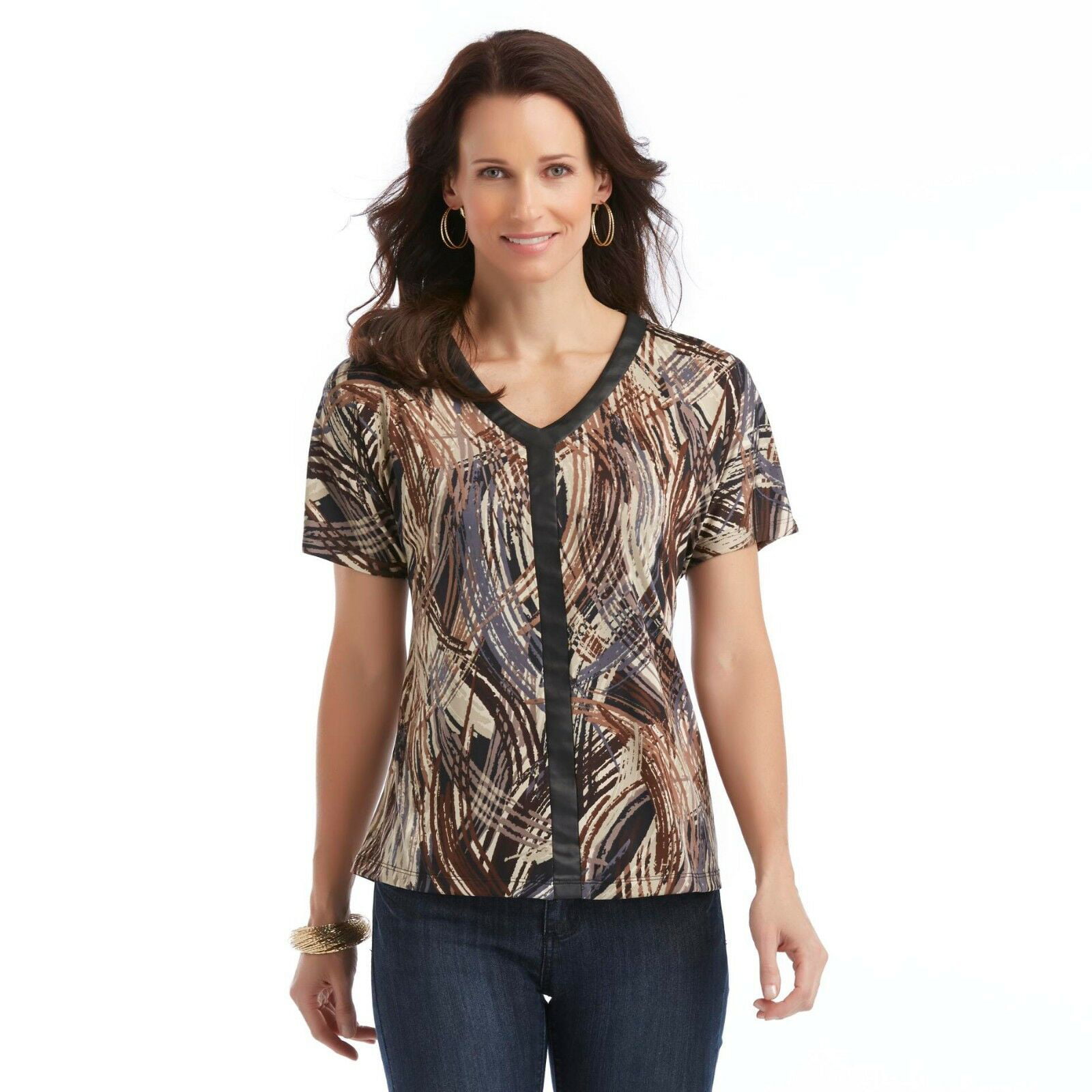 Jaclyn Smith - Jaclyn Smith Womens Top Size XL Knit Top Shirt Blouse ...