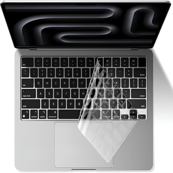 GJX Premium Keyboard Cover Skin Protector,Laptop Accessories Compatible with Macbook Pro 14/16,Macbook Air 13/15,Macbook Neo 13,Clear