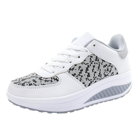 

ZIZOCWA Women S Slip On Sneakers Sneaker Ball Dress For Women Lace Up Breathe Mesh Walking Shoes Women Fashion Comfort Wedge Platform Loafers Hot Womens Tennis Shoes