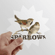 thumbnail image 1 of Gorriones,aves,animales,comida,amor. Calcomanías solares de vinilo, 1 of 3