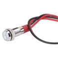 thumbnail image 4 of LED Metal Indicator 6mm Waterproof Signal Lamp for Pilot Car Truck Boat with Wire 6hite, 4 of 4