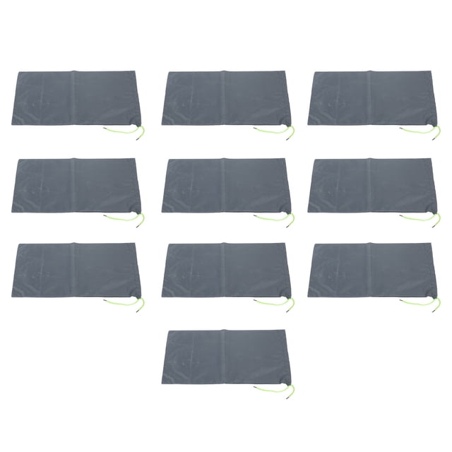 Lot de 10 Barrières de Prévention des Inondations Réutilisables Sans Sable - Polyester 420D avec Doublure Imperméable, 9.8x19.7 Pouces Protections contre les Inondations pour sous-Sol, Garage, Fenêtre et Porte