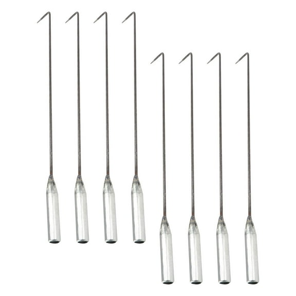 Pretyzoom 8Pcs Premium Steel Fire Hooks Multi Functional Ash Removal Tool for Heating Stove Use