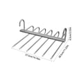 thumbnail image 3 of Seasonal Savings,Multi-Functional Stainless Steel Folding Trouser Rack, Multi-Layer Storage, Telescopic Folding Hanger, Horizontal and Vertical Hanging Options, | Aluminum Alloy, Gray-181 $BS$3, 3 of 8