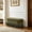 Green + Foam + Metal, variant on AUU 39" Oval Upholstered Storage Ottoman with Fringe Trim & Lift-Top Lid – Multi-Functional Footrest & Hidden Storage for Living Room, Bedroom, or Entryway, Fabric with Sturdy Metal Frame