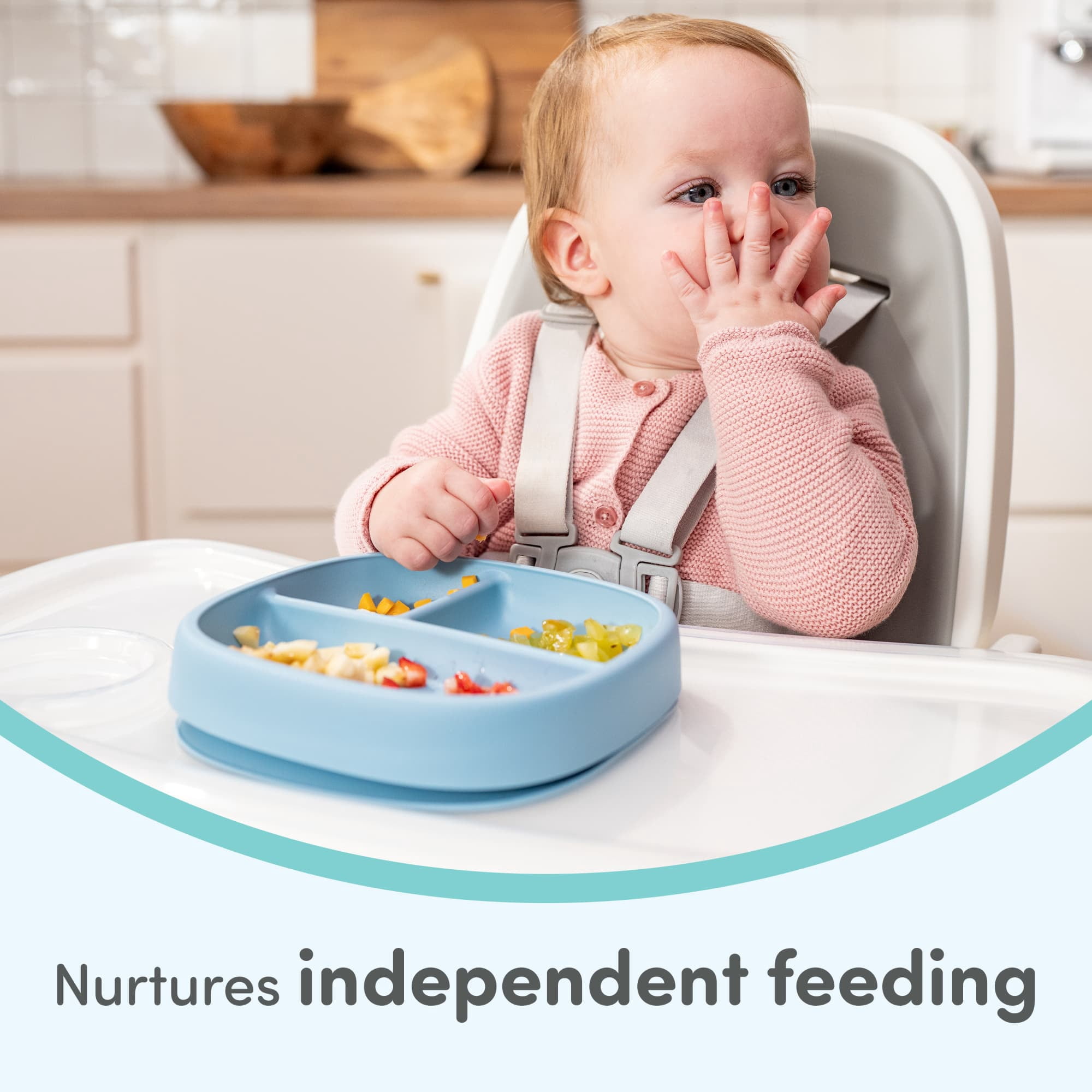 NUK First Choice Suction Plates and Lids, 2 Pack