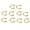 Gold, variant on JANGSLNG 10 Pcs Stainless Steel Horseshoe Bar Lip Nose Septum Ear Ring Stud Body Piercing