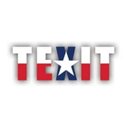 TEXIT Sticker Decal - Self Adhesive Vinyl - Weatherproof - Made in USA - texas secede pro texan tx lone star