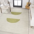 thumbnail image 4 of JONATHAN Y WASHABLE 4 x 6 Area Rug, Luola Minimalist Geometric - Cream/Moss, WSH112A-4, 4 of 9